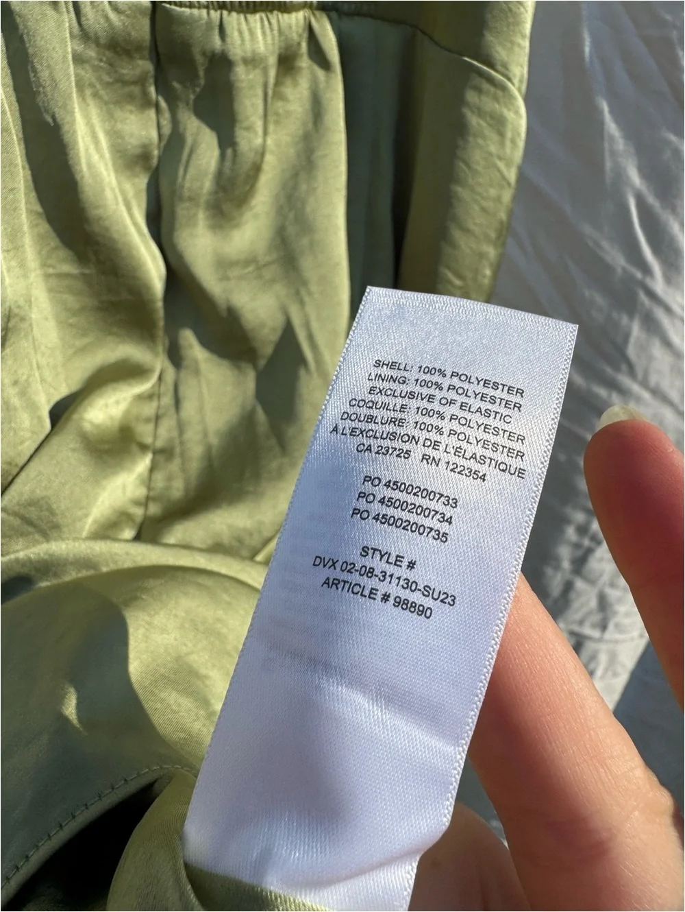 Aritzia Sunday Best Spencer Satin Mini Dress -  Small - Green